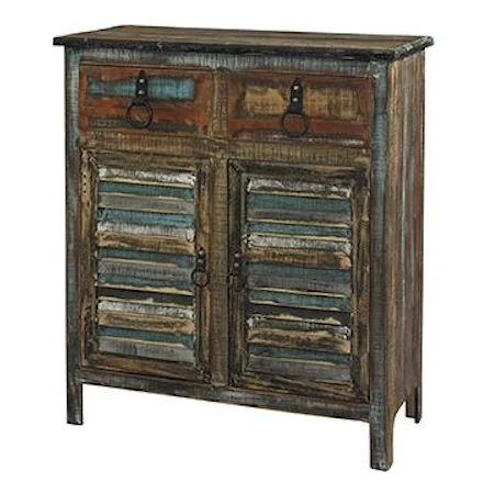 Rustic 2-Drawer 2-Door Console